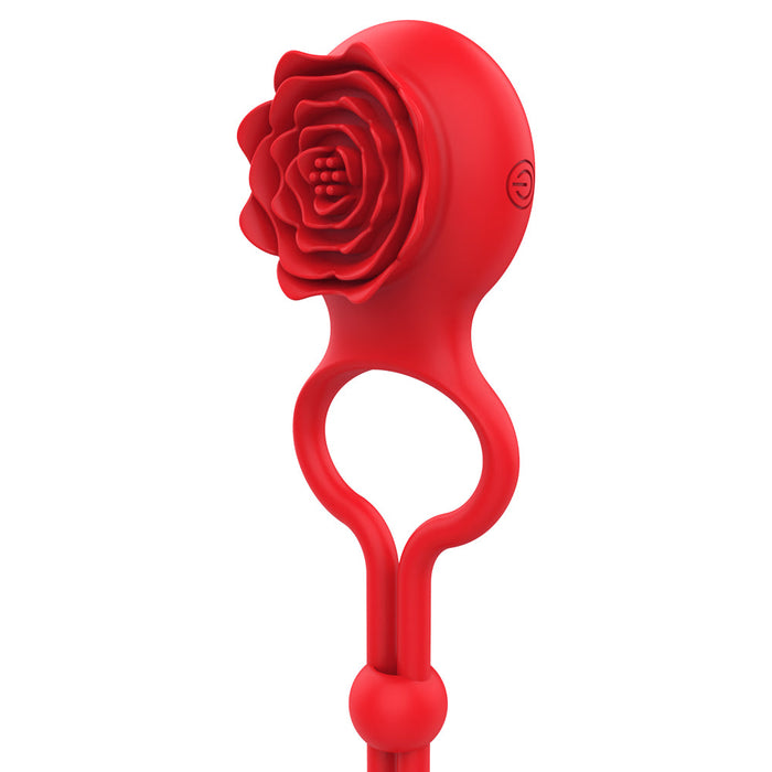 Rose Ring Locking Vibrating Penis Ring  | DOPAMINE