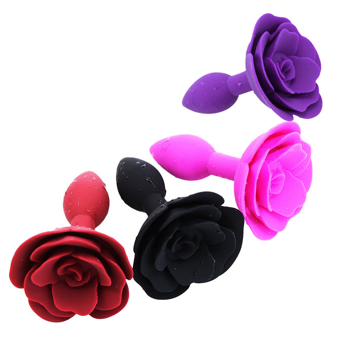 Silicone Rose Butt Plugs