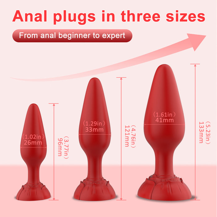 Rola Rose Anal Plug Three Piece Set