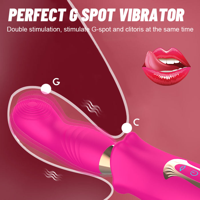 Rose Pistil Kiss - Bitting Clit Stimulator & Tapping Vibrator