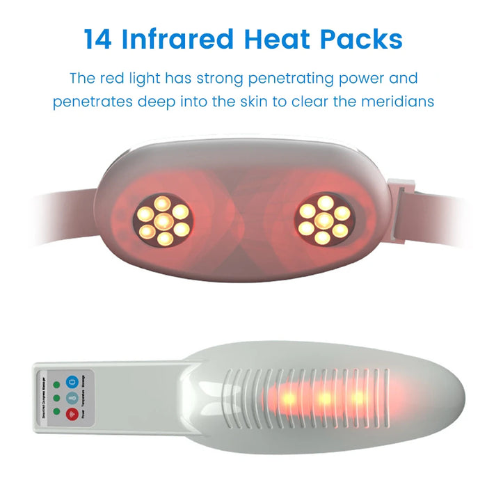 Red light hot compress therapy prostate treatment device