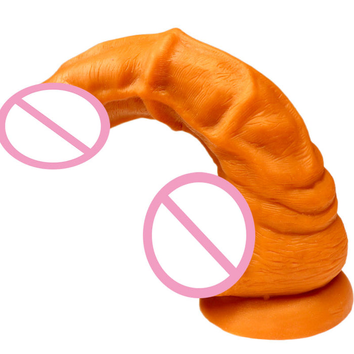 Soft and flexible suction cup extra large dildo