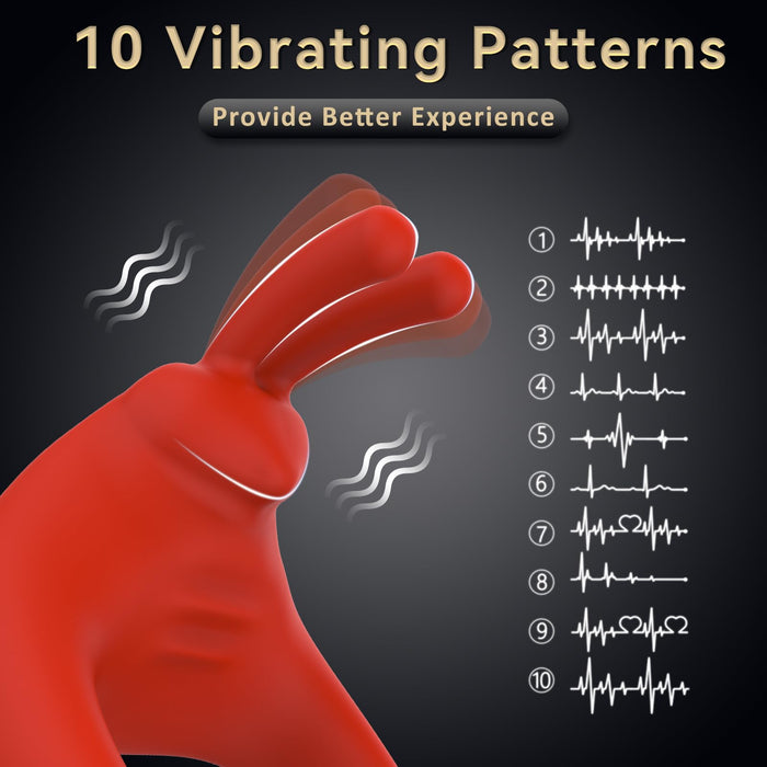 Rabbit Vibrating Cock Ring with Clitoral Vibrator | DOPAMINE