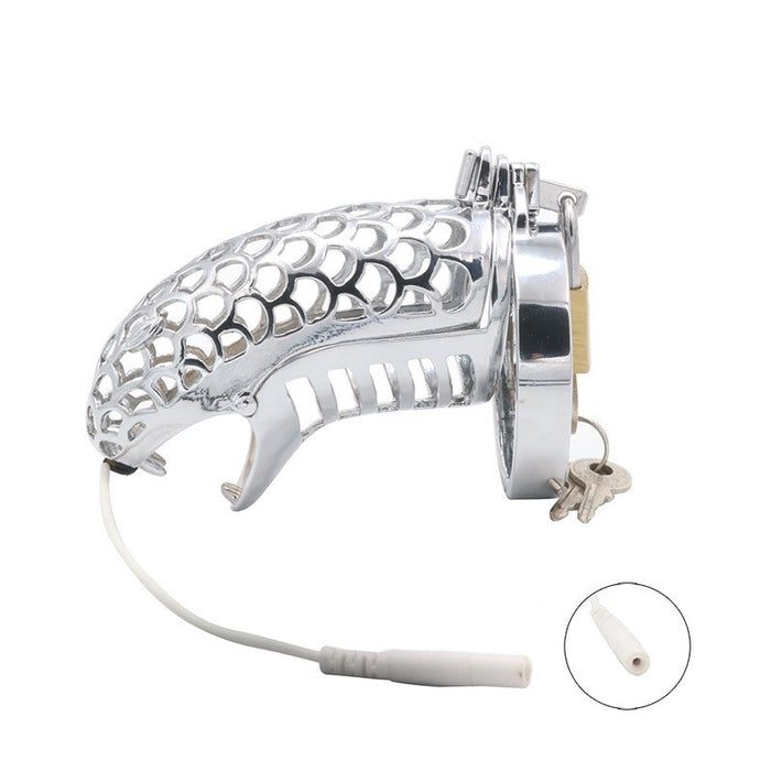 Electric Shock Anal Plug Chastity Lock Set