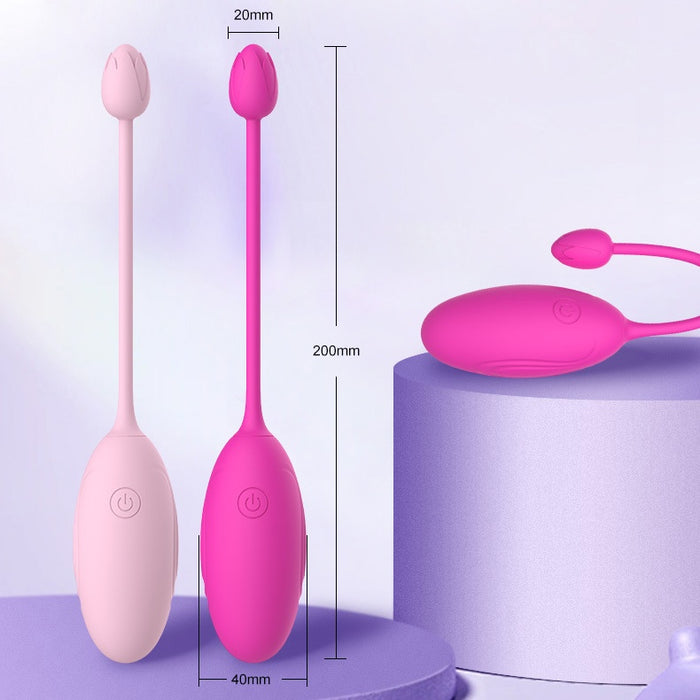 Long Distance Phone App Remote Control Double-head Rose Egg Vibrator Couple Female Toy