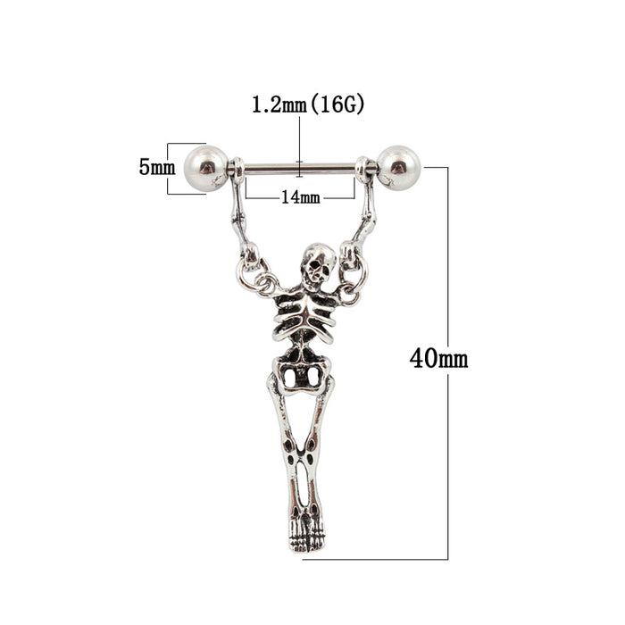 Skeleton Nipple Ring