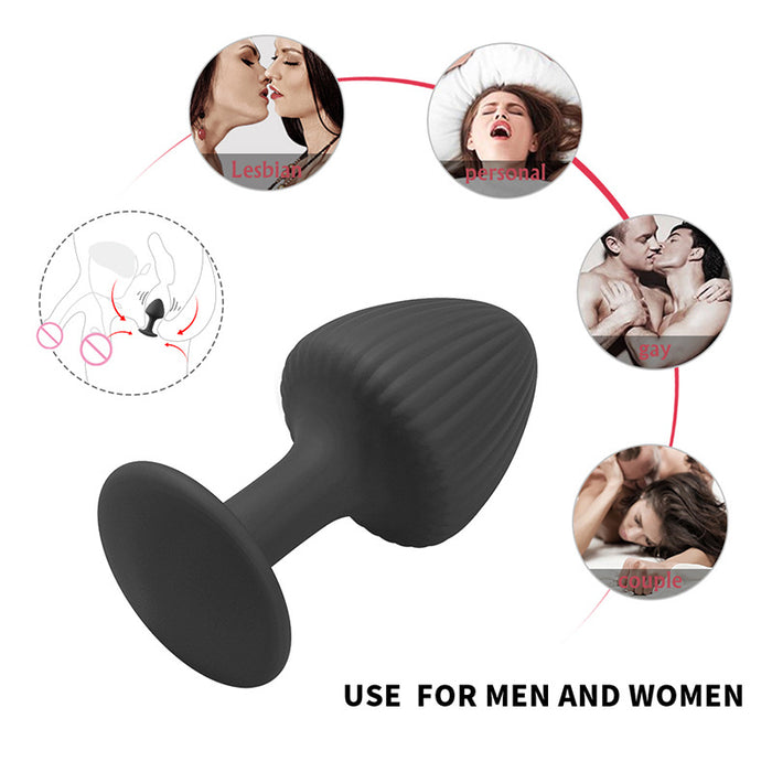 Mushroom Anal Plugs Set (S&M&L Bundle)