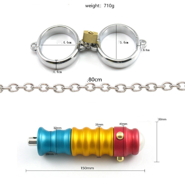 BDSM Butt BeadedPlug Gear Handcuffs | DOPAMINE