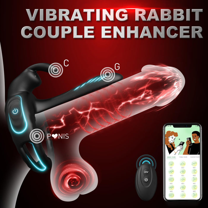 Bunny Ring III Vibrating Penis Ring with APP | DOPAMINE