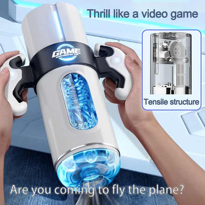 Male masturbator automatic retractable masturbation cup