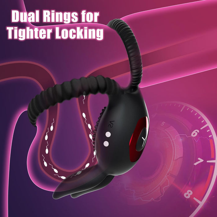 Vibrating cock ring longer harder stronger clitoral stimulator