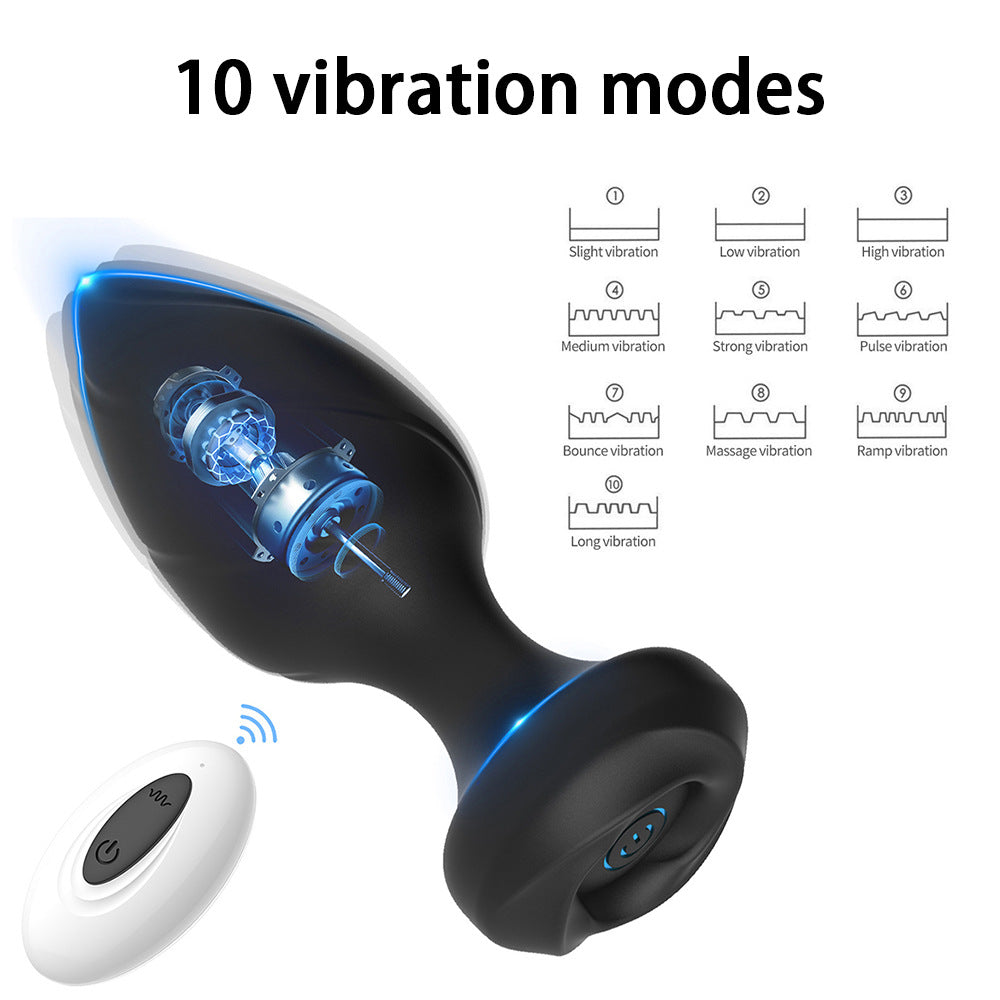 10 Vibrating Mode Butt Plug USB Rechargeable