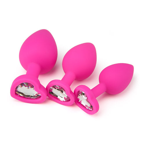 Jeweled Silicone Butt Plugs