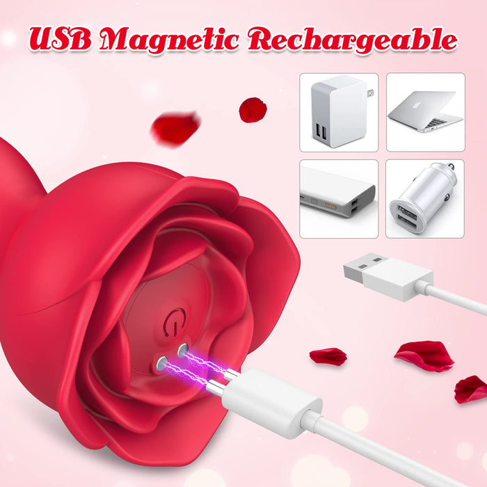 Telescopic Rose Anal Vibrator