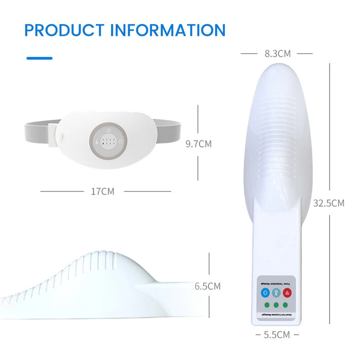 Red light hot compress therapy prostate treatment device