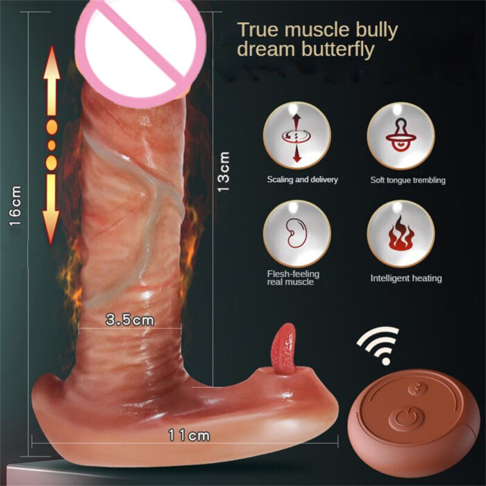 Dopamine-Thrusting Dildo Vibrator Realistic Wearable Clit G-Spot Massager