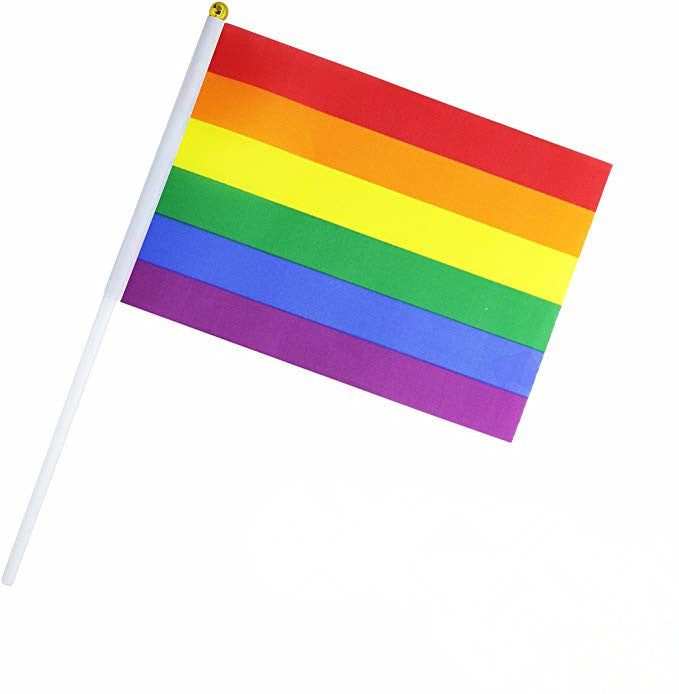 Pride Rainbow Hand Waving Flag