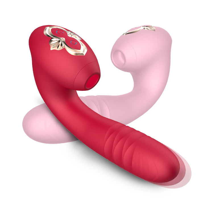 Sucking Vibration Telescopic Vibrator | DOPAMINE