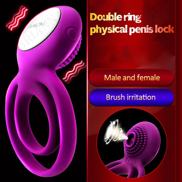 Male Cock Masturbation Vibrating Penis Ring | DOPAMINE