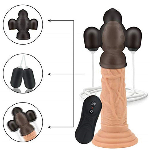 16 Modes Vibrating Penis Stimuation E-stim Penis Plug