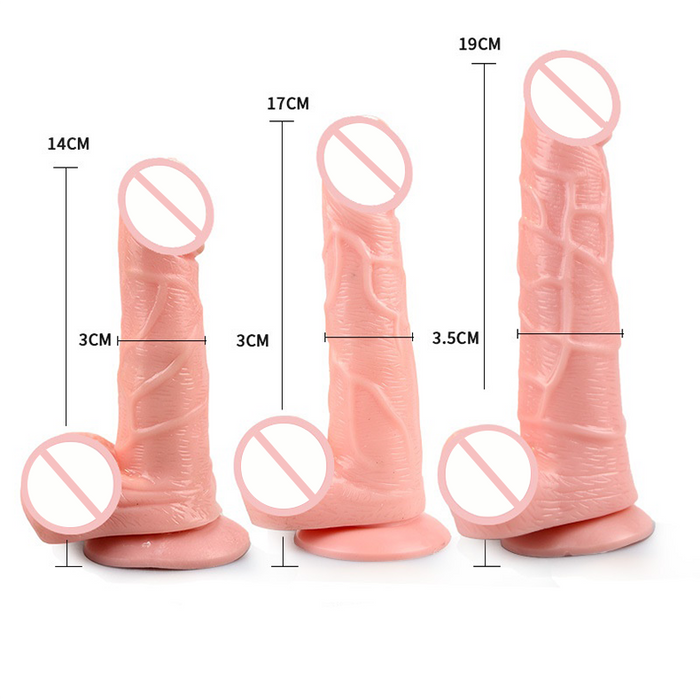 Dopamine-Realistic Silicone Thick Dildo Suction