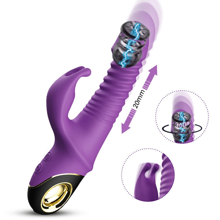 Automatic retractable G-spot clitoral stimulator