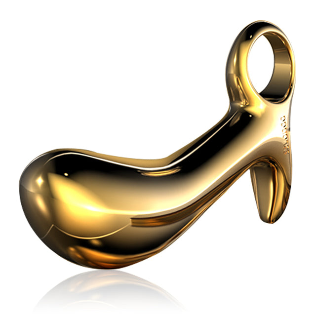 Metal pull ring anal plug male and female prostate massager