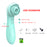 2-in-1 cyan rose Sucking And Vibrating Stick