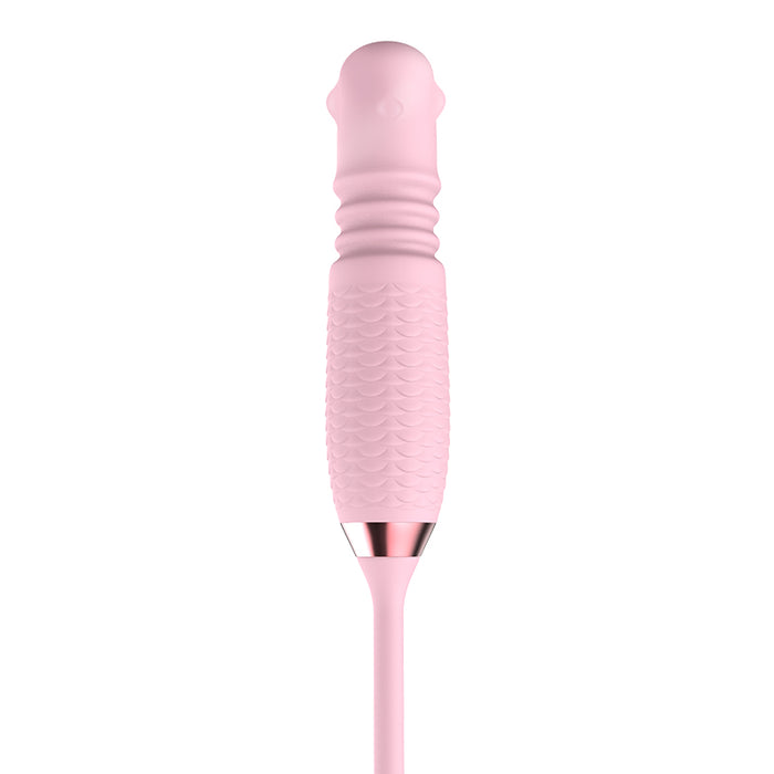 3-in-1 Blooming Rose Toy Rotating Pearls Telescopic Tongue-licking Vibrator