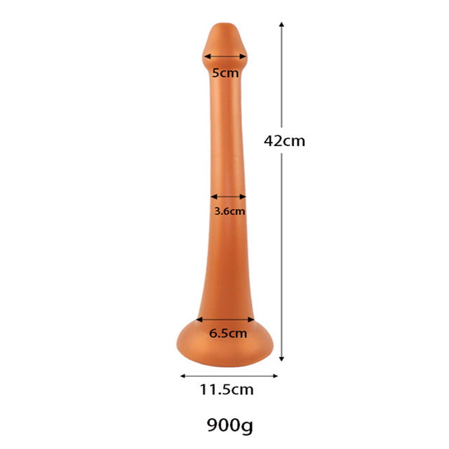 Silicone large whale whip anal plug tail simulation dildo