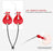 2-in-1 Rose Vibration Breast Clips With Massage Stick One Key Control