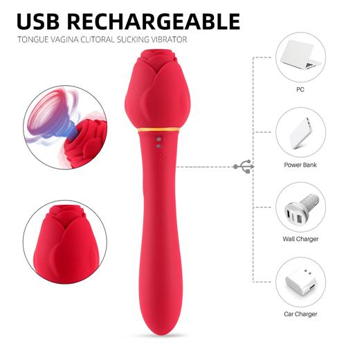 Dopamine Rose Sex Toy Vibrator Clitoris Nipple Clit Sucker