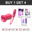 Rose Big Mouth Vibrator 5in1 Sucking Biting Tongue-swinging Clit Stimulator With Thrusting Vibrator