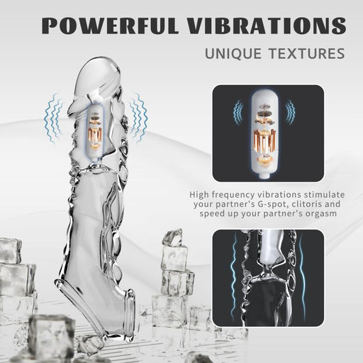 Reusable Penis Extension Vibrator Penis Sleeve