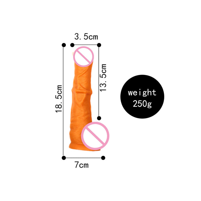 Soft and flexible suction cup extra large dildo