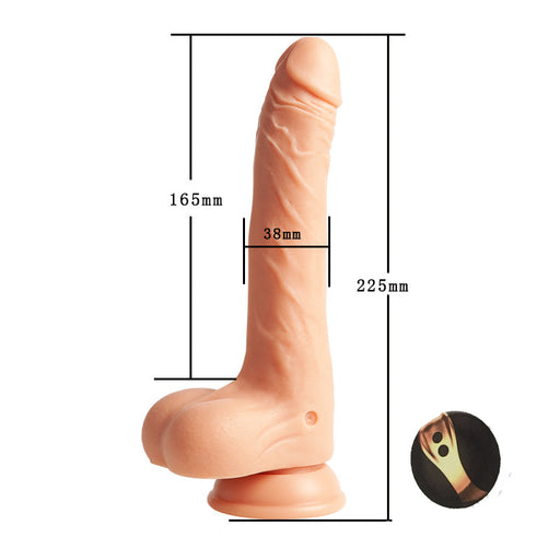 Telescopic Swing 8 Frequency Vibration Wireless Remote Control Waterproof Dildo