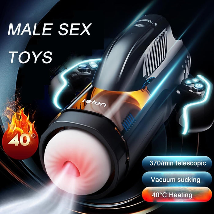 Bermuda fully automatic telescopic oral sex clamp suction heating aircraft cup