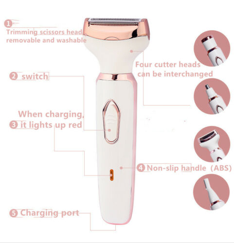 4 in1 USB Rechargeable Private Hair Shaver