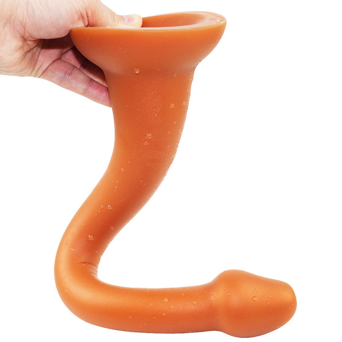 Silicone large whale whip anal plug tail simulation dildo