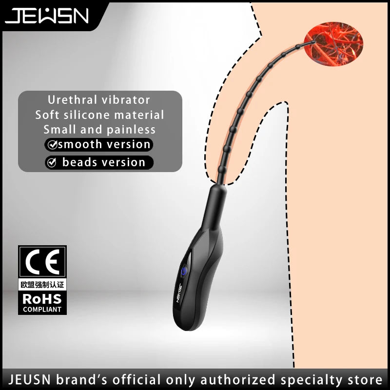 10 Frequency Urethral Vibrator Catheter Penis Plug