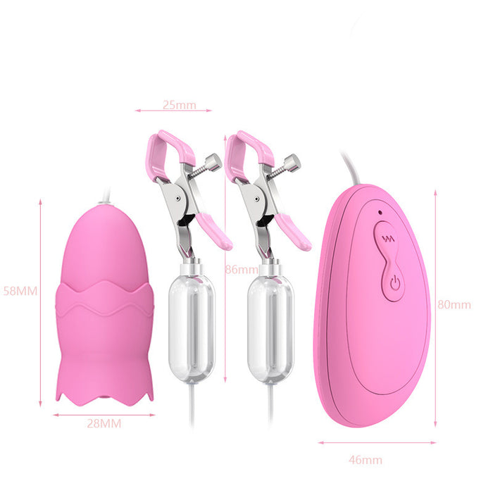 Strong stimulation nipple clamp vibrator female toys