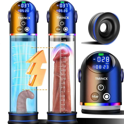 4 Suction Modes Digital Display Penis Pump |  DOPAMINE