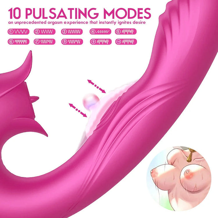 Devil Flower Sucking Dildo Vibrator | DOPAMINE