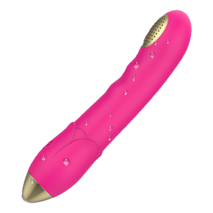 Rose Squirting Dildo Vibrator G Spot Clitoral Stimulator With 10 Playful Vibrating Modes