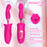 Rose Pistil Kiss - Bitting Clit Stimulator & Tapping Vibrator