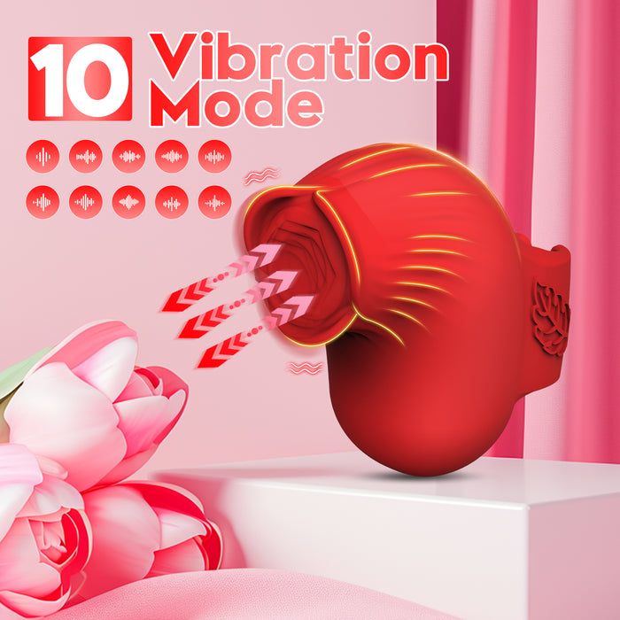 10 Frequency Strong Shock Rose Vibrator