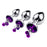 Princess Double Bells Butt Plug Set of 3