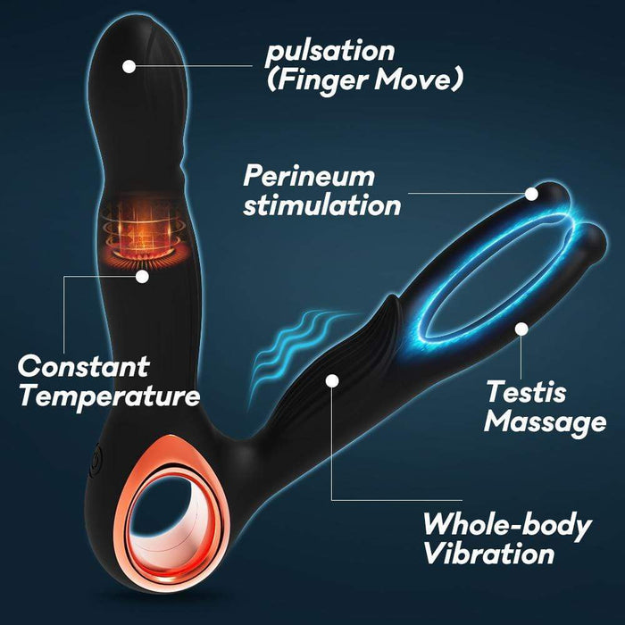 Prostate Massage 10 Frequency Vibration Anal Plug | DOPAMINE