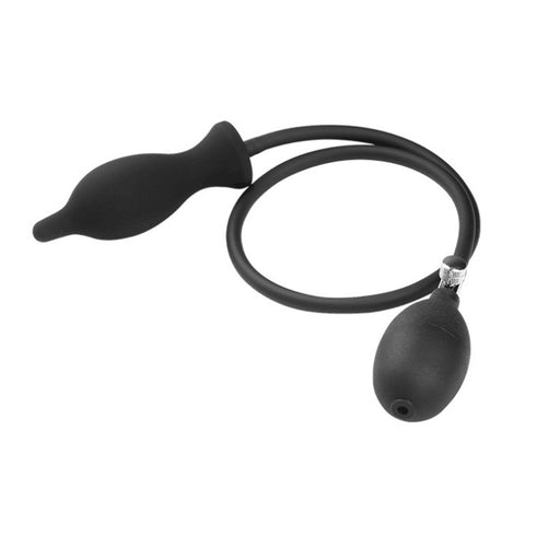 Black Silicone Inflatable Butt Plug