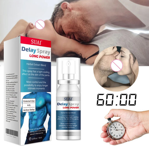 Delay Spray External Use Anti Premature Ejaculation Prolong 60 Minutes Lasting Sex